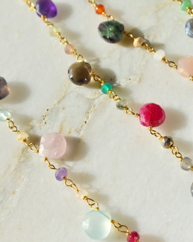 Coloré Gemstone Strand Necklace