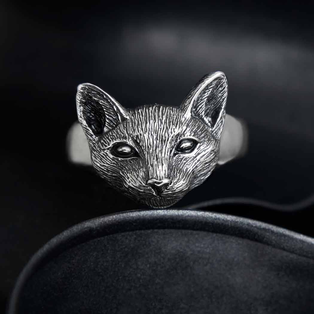 Sterling Silver Cat Ring