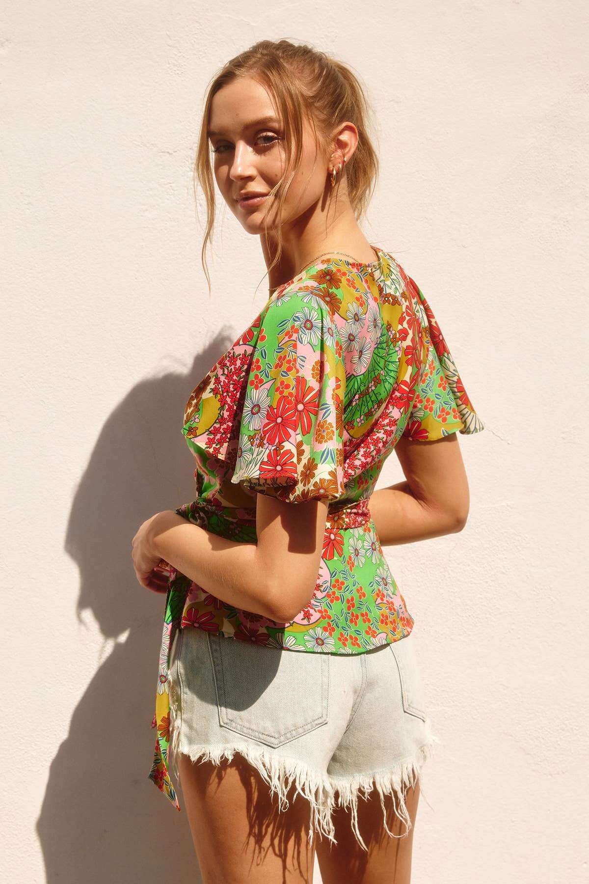 Origami Wrap Blouse