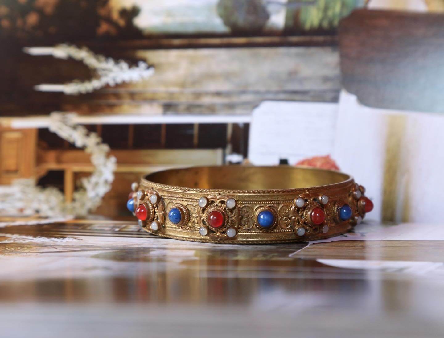 1920's Austrian Art Glass Bangle