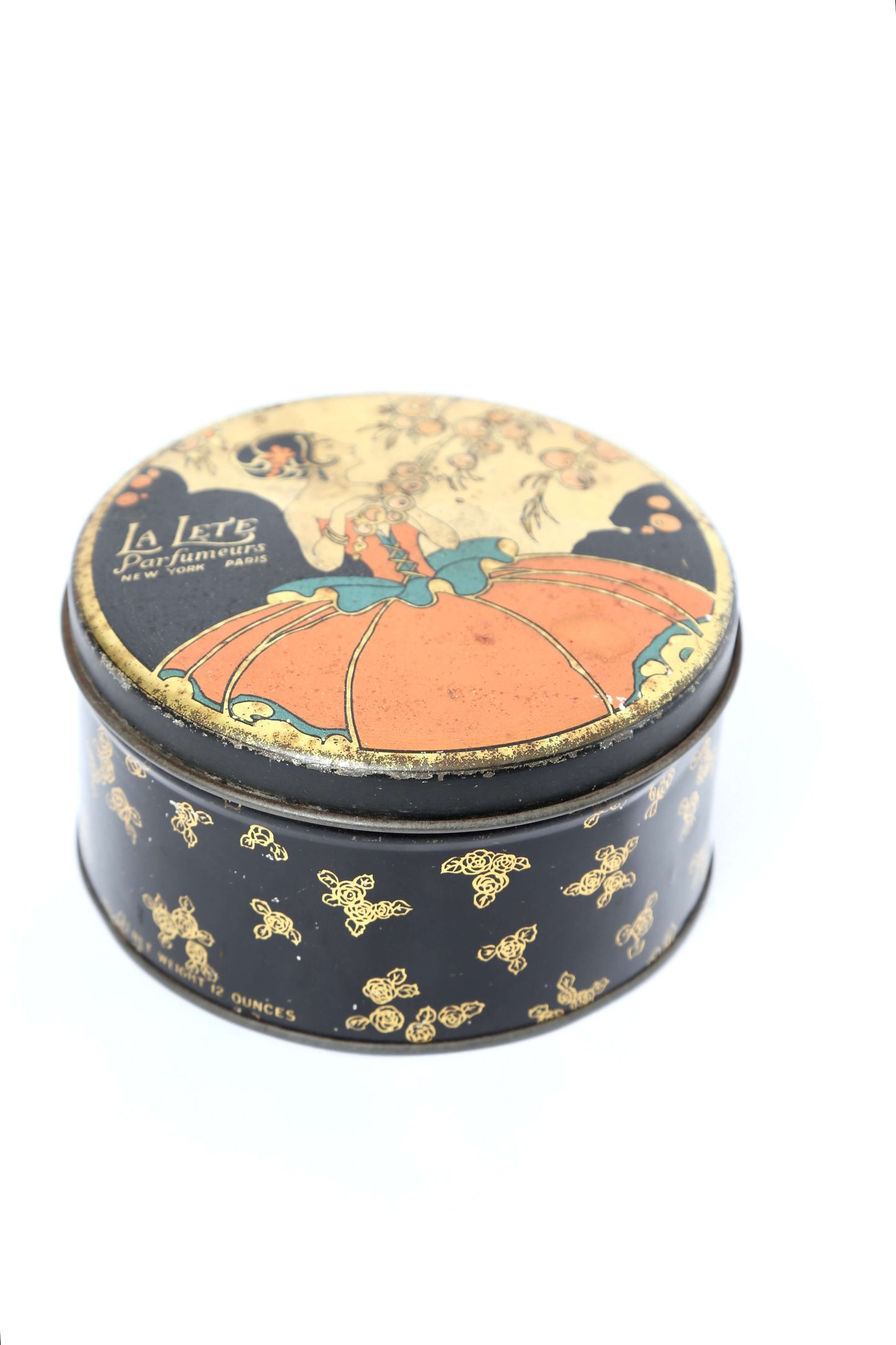 1920's Art Deco Graphic Tin