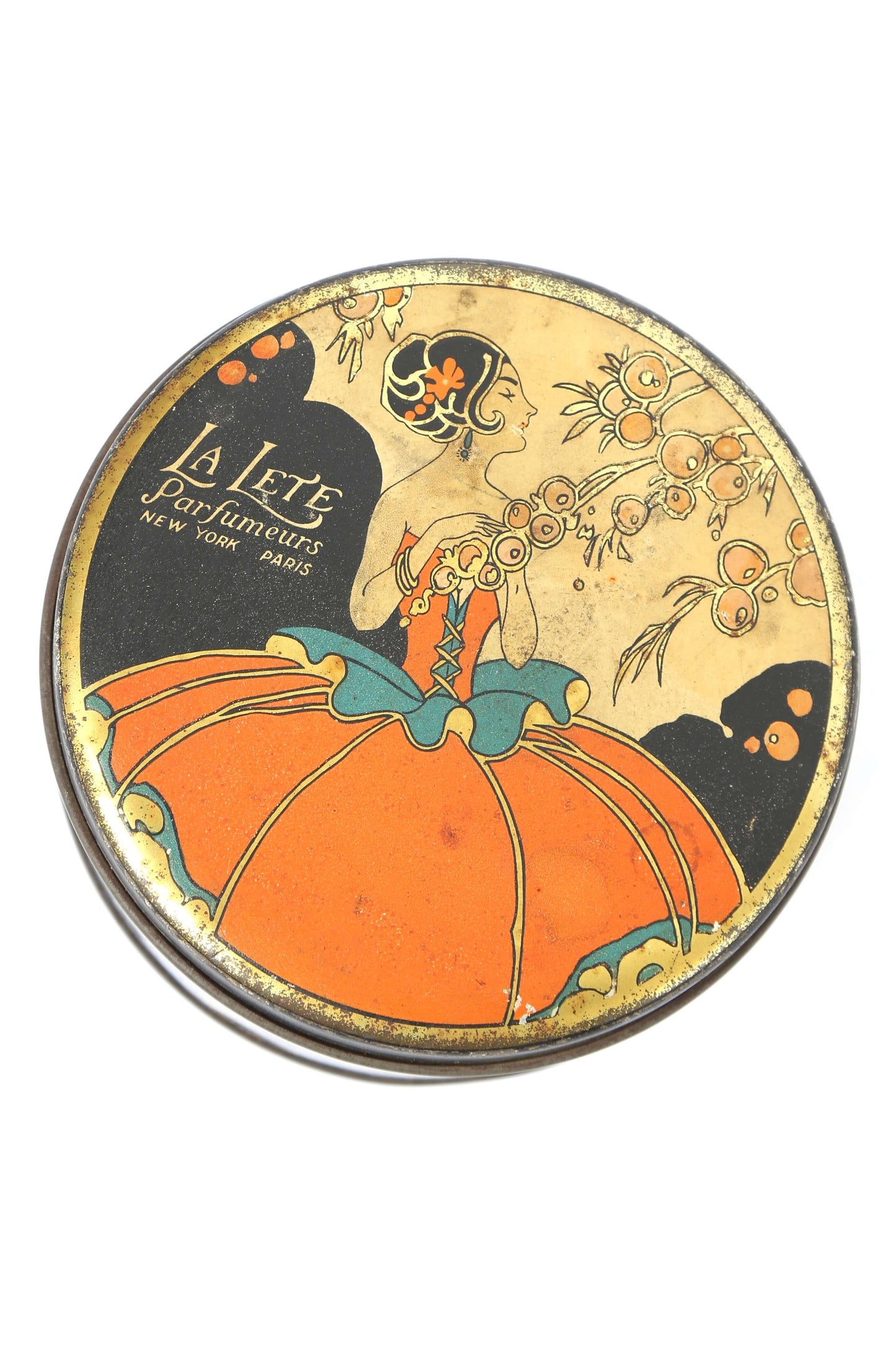 1920's Art Deco Graphic Tin