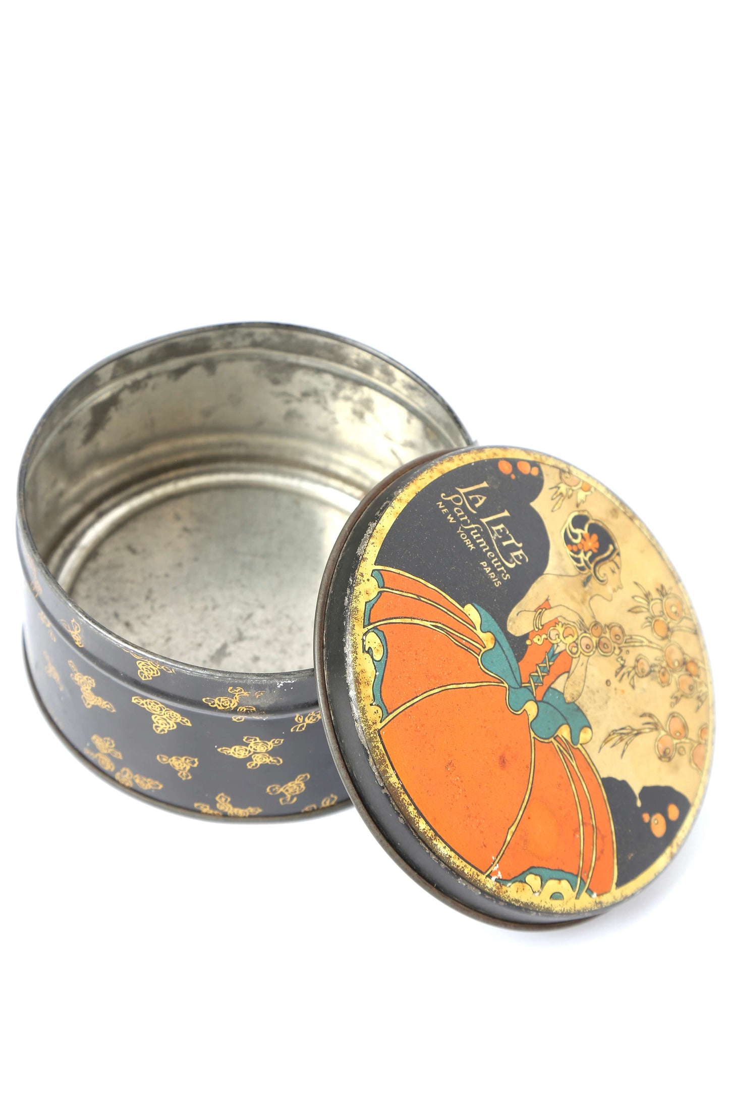 1920's Art Deco Graphic Tin