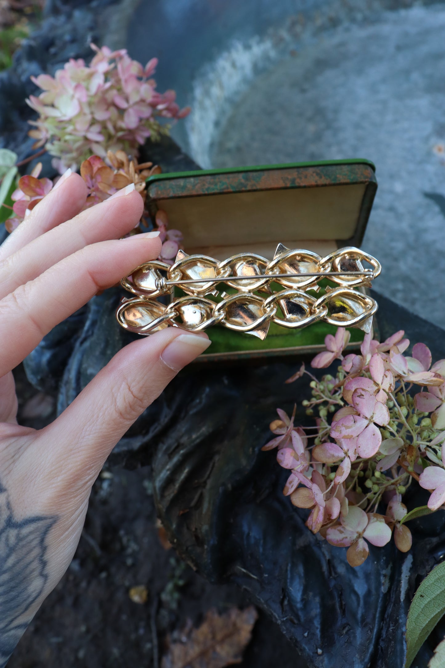 1960s Unsigned Coro Leaf Brooch