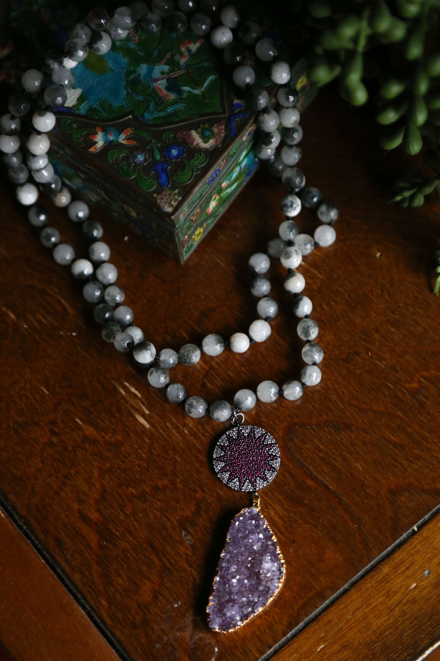 Amethyst Starburst Necklace