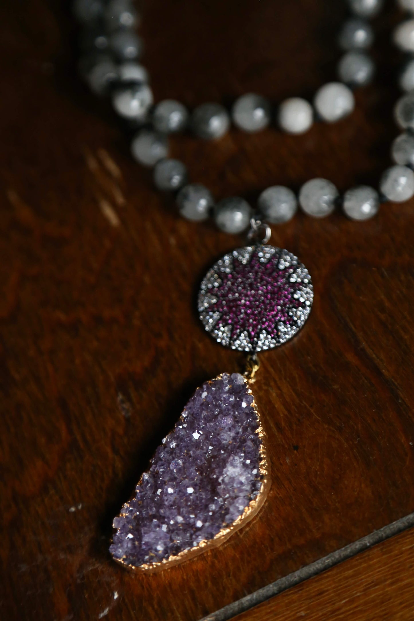 Amethyst Starburst Necklace