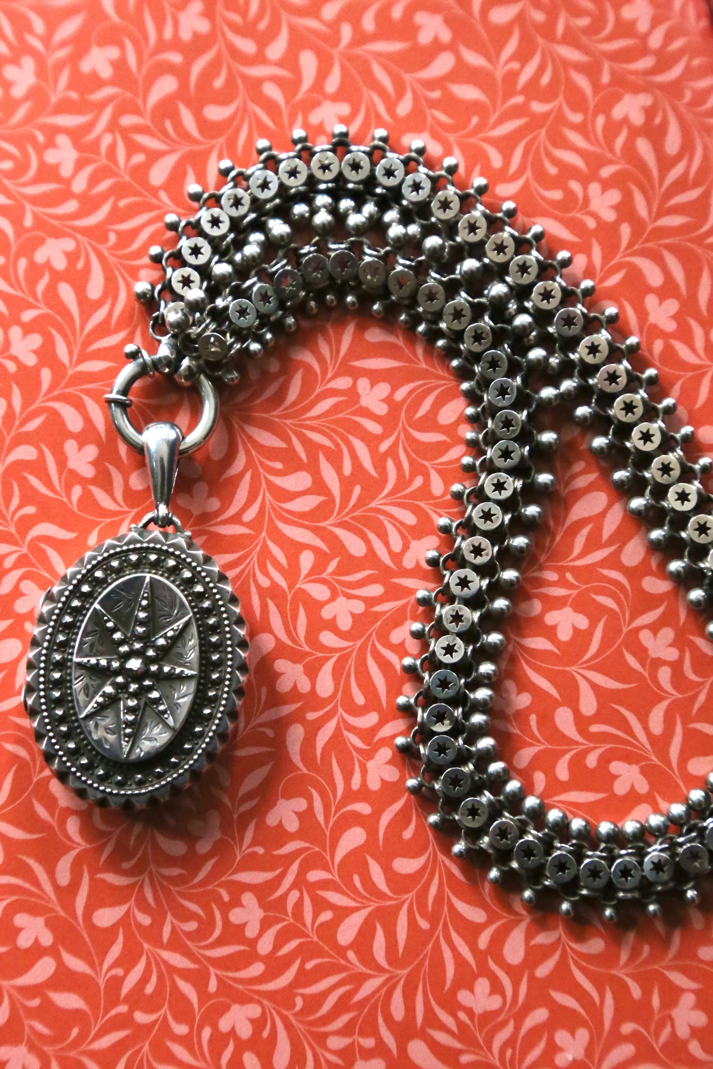 1876 North Star Birmingham Sterling Locket