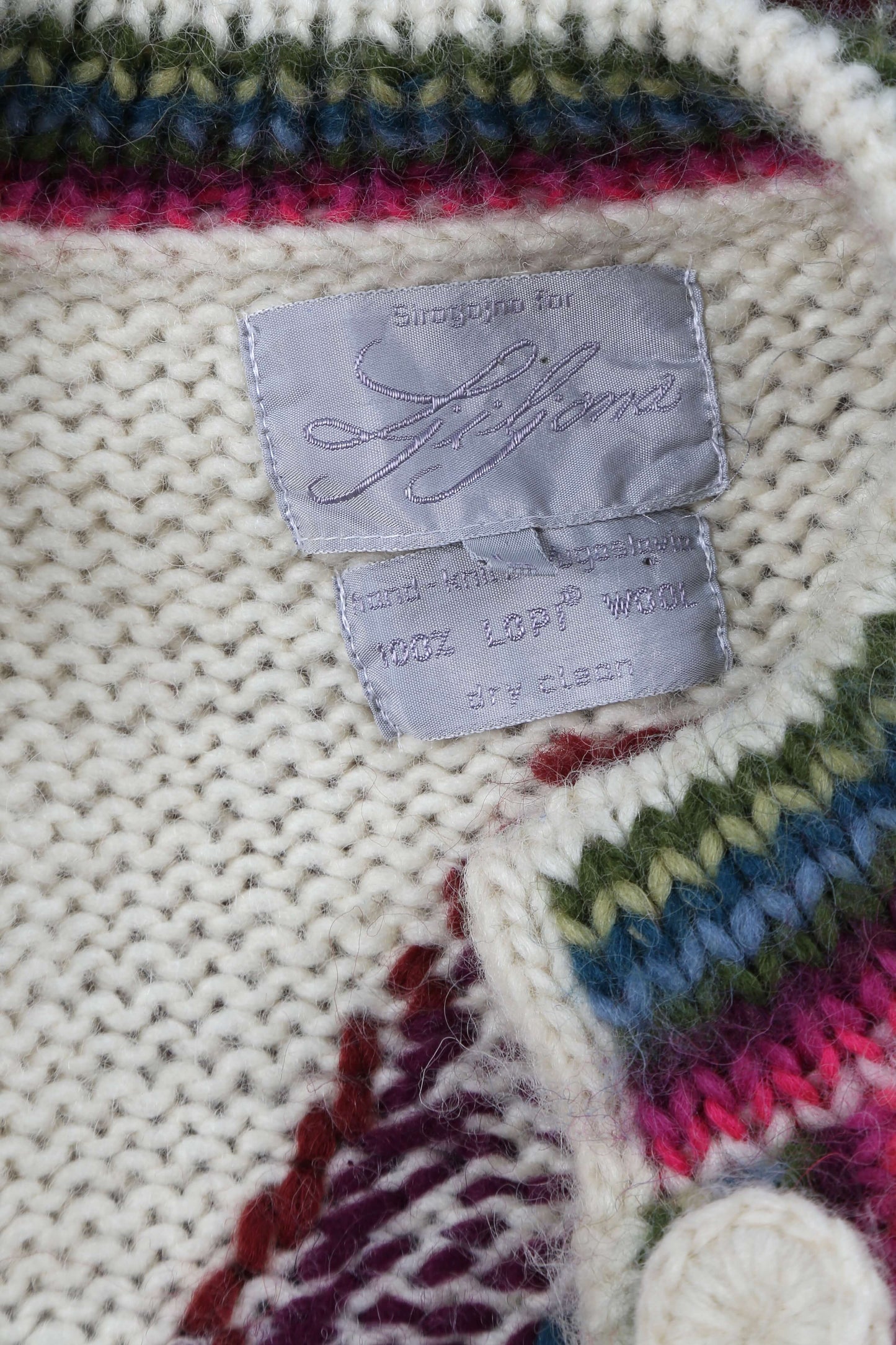 1980's Designer Sirogojno for Giljona Sweater