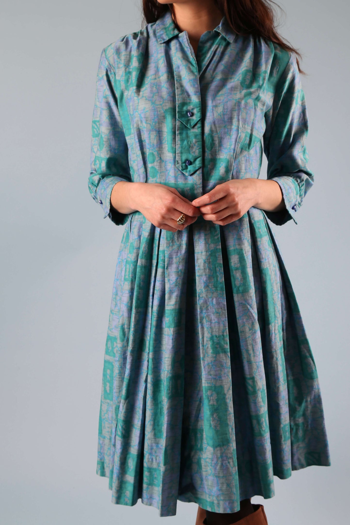 1950's Oceanic Shirt Dress