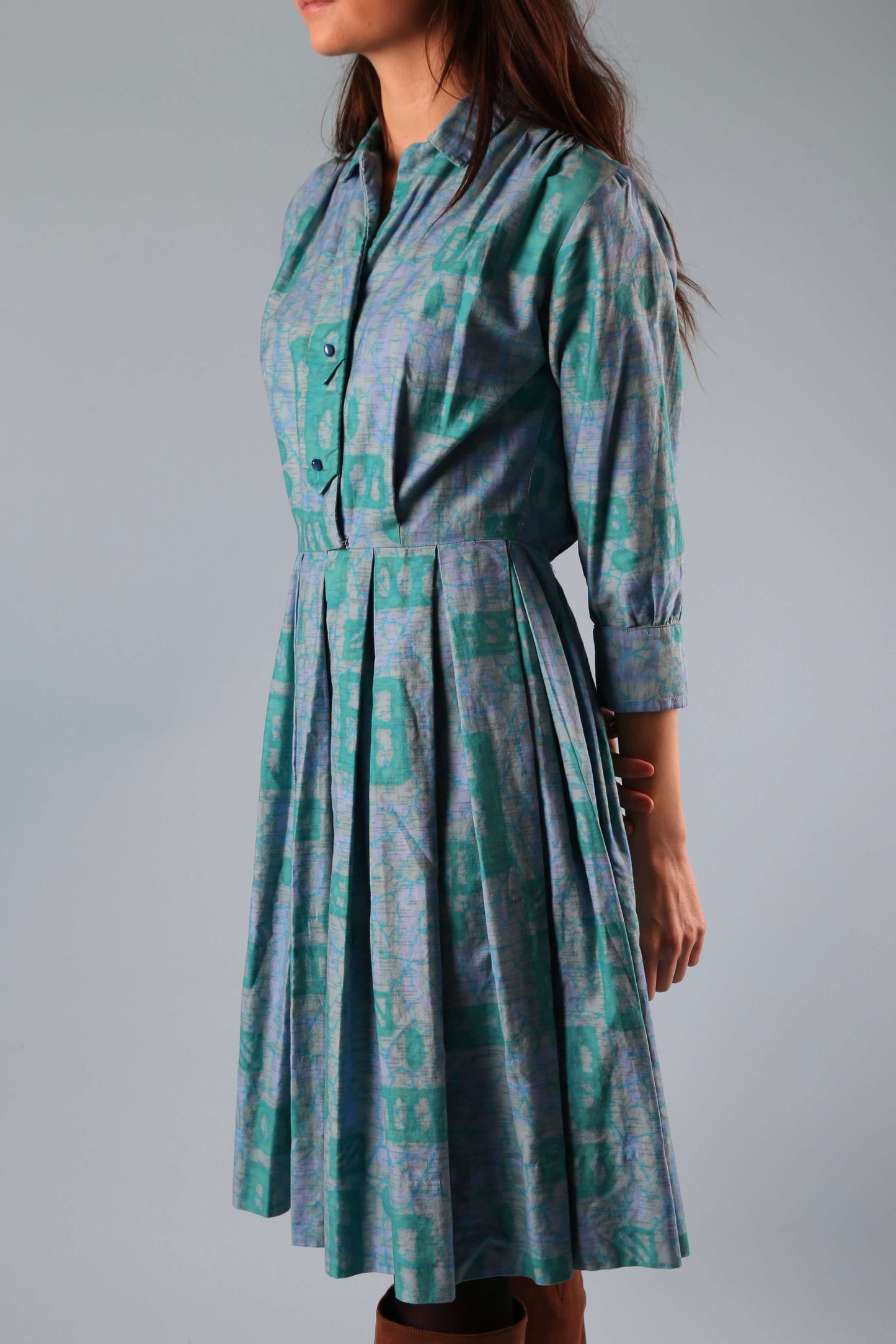 1950's Oceanic Shirt Dress