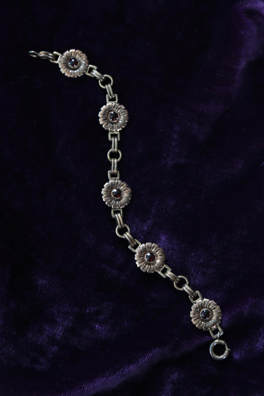 1930's Goldfilled Floral Link Bracelet