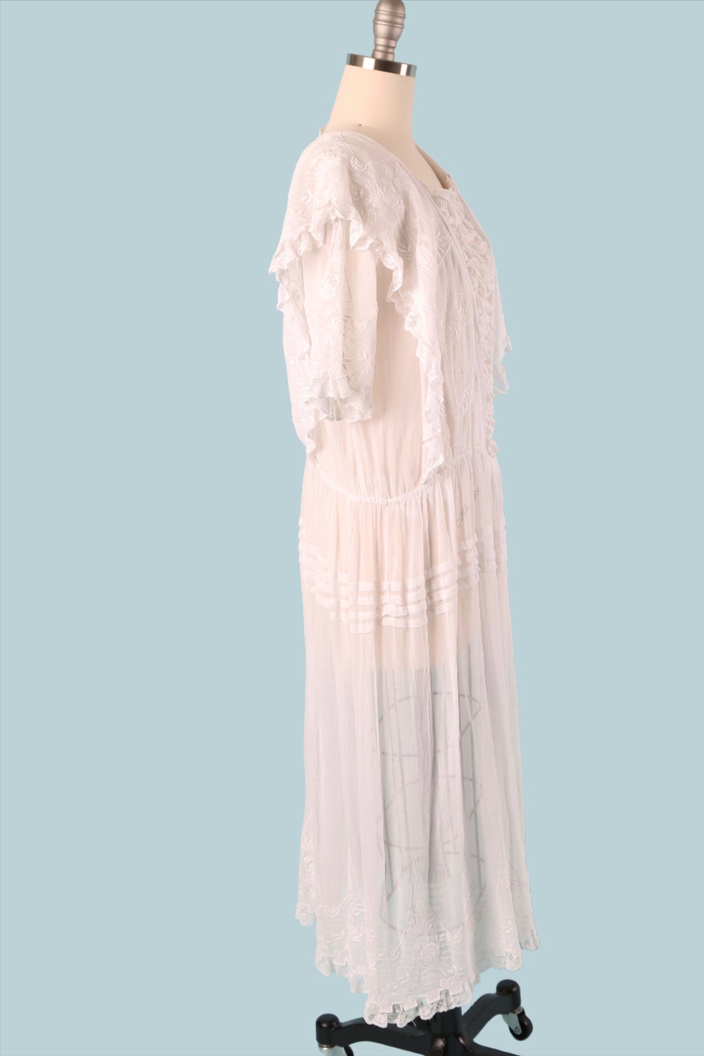 1910s Embroidered Lawn Dress