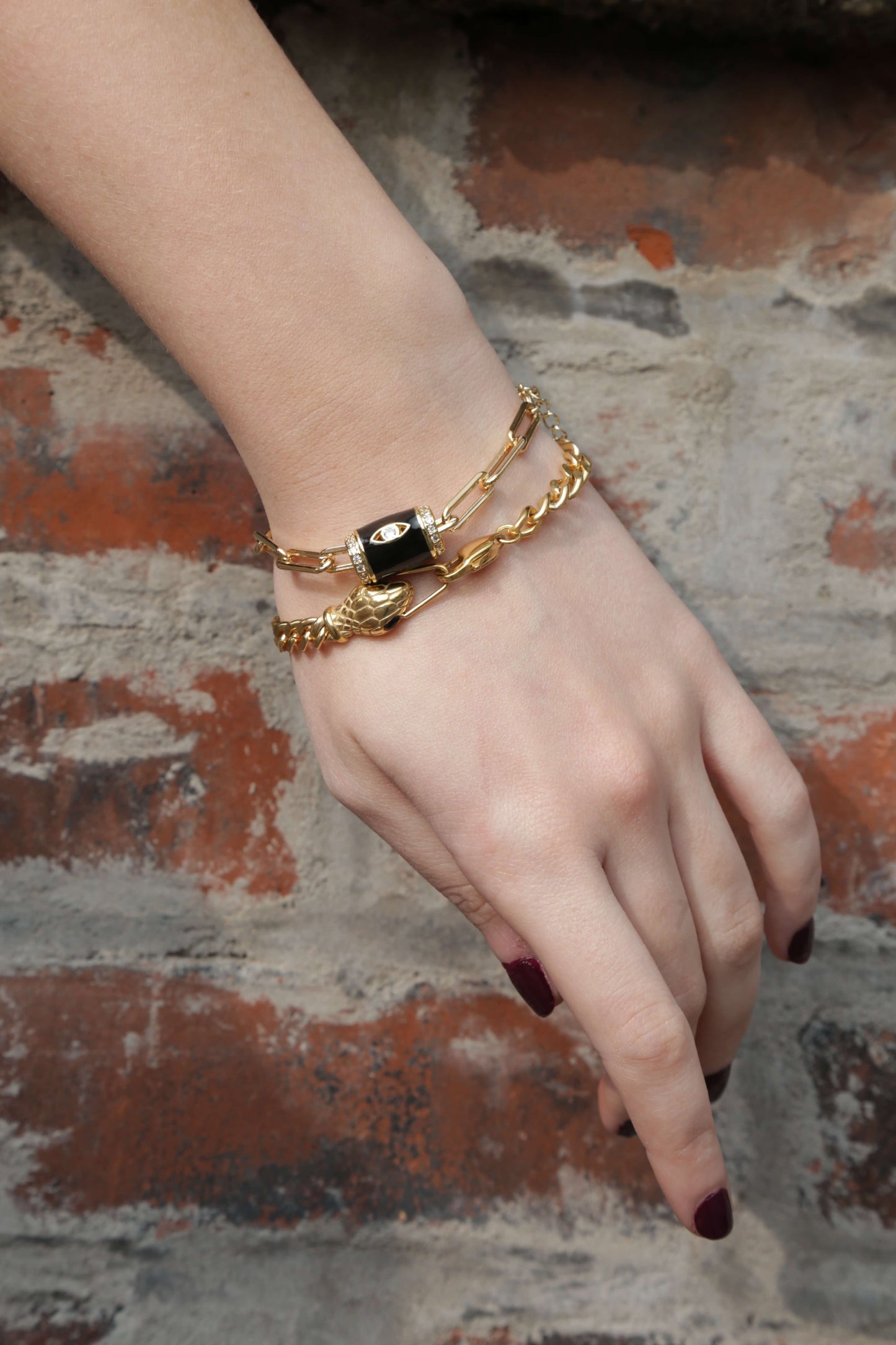 Enamel Eye Bracelet
