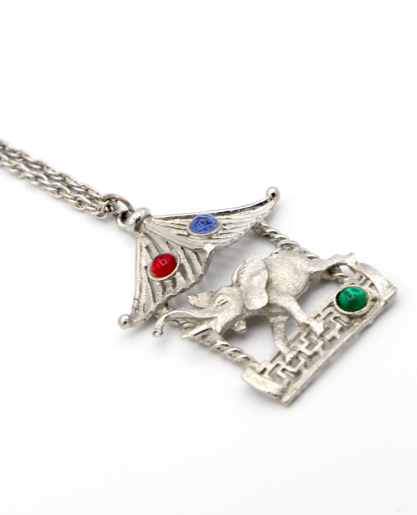 1960's Elephant Cabochon Pendant