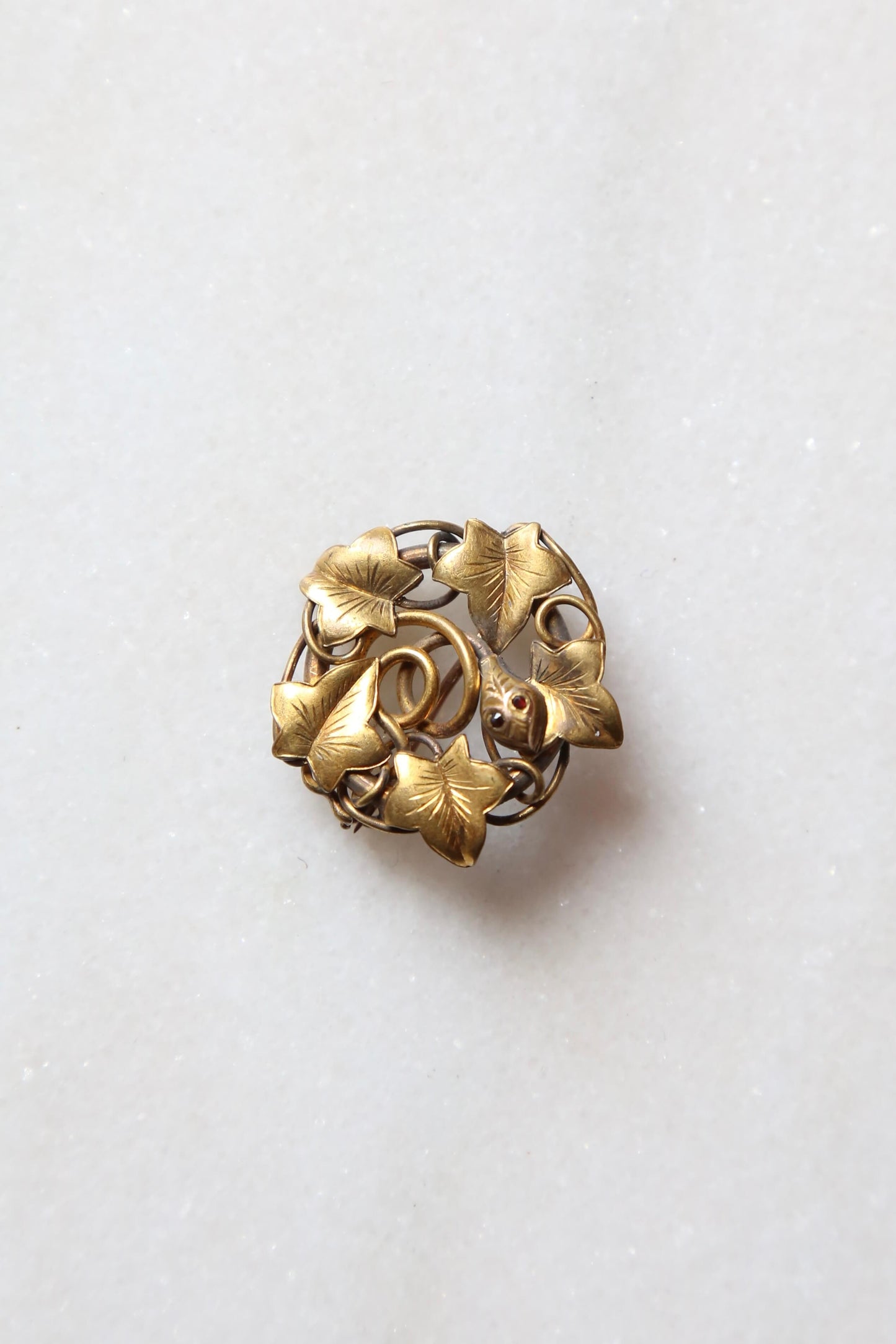 1890's Victorian Snake Brooch