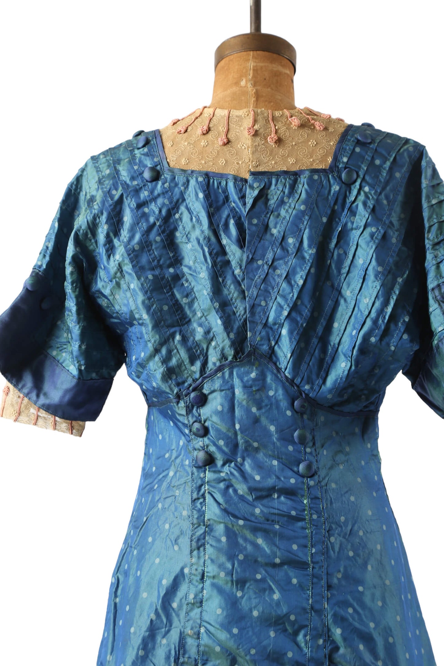 1910's Iridescent Blue Gown