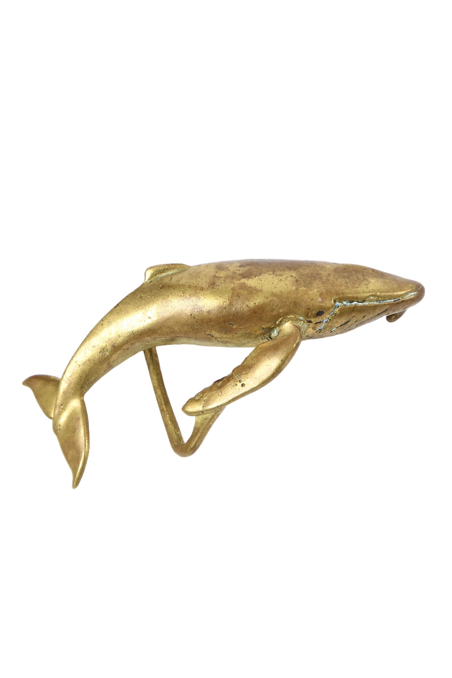 1960's Brass Whale Belt Buckle
