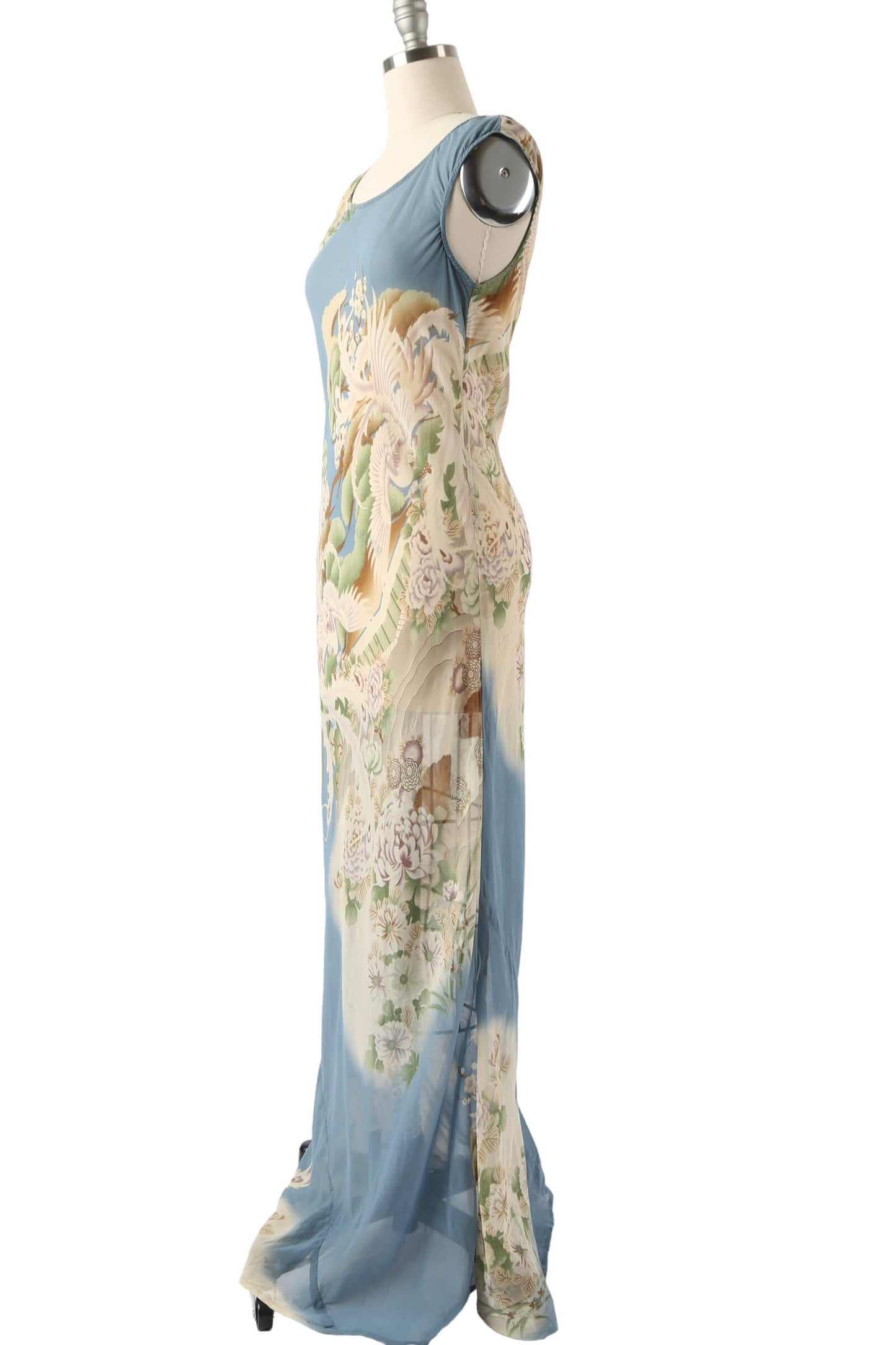 1990's Silk Citron Dress