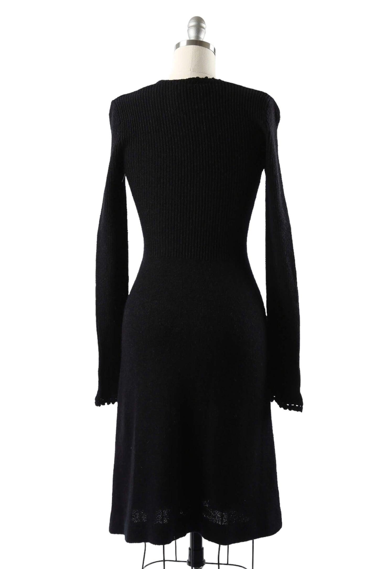 1970's International Boutique Embroidered Knit Dress