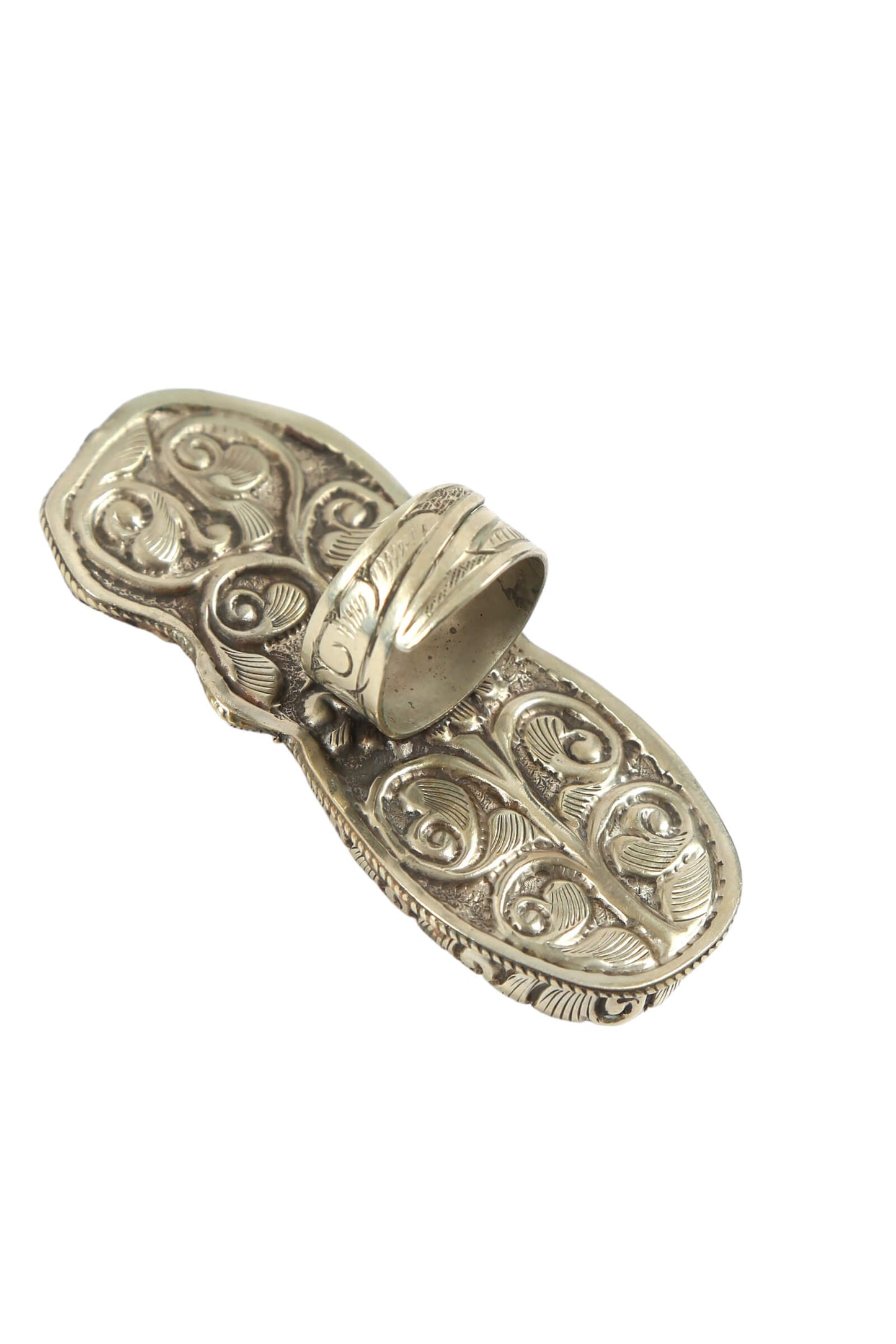 Artisan Carved Mermaid Statement Ring