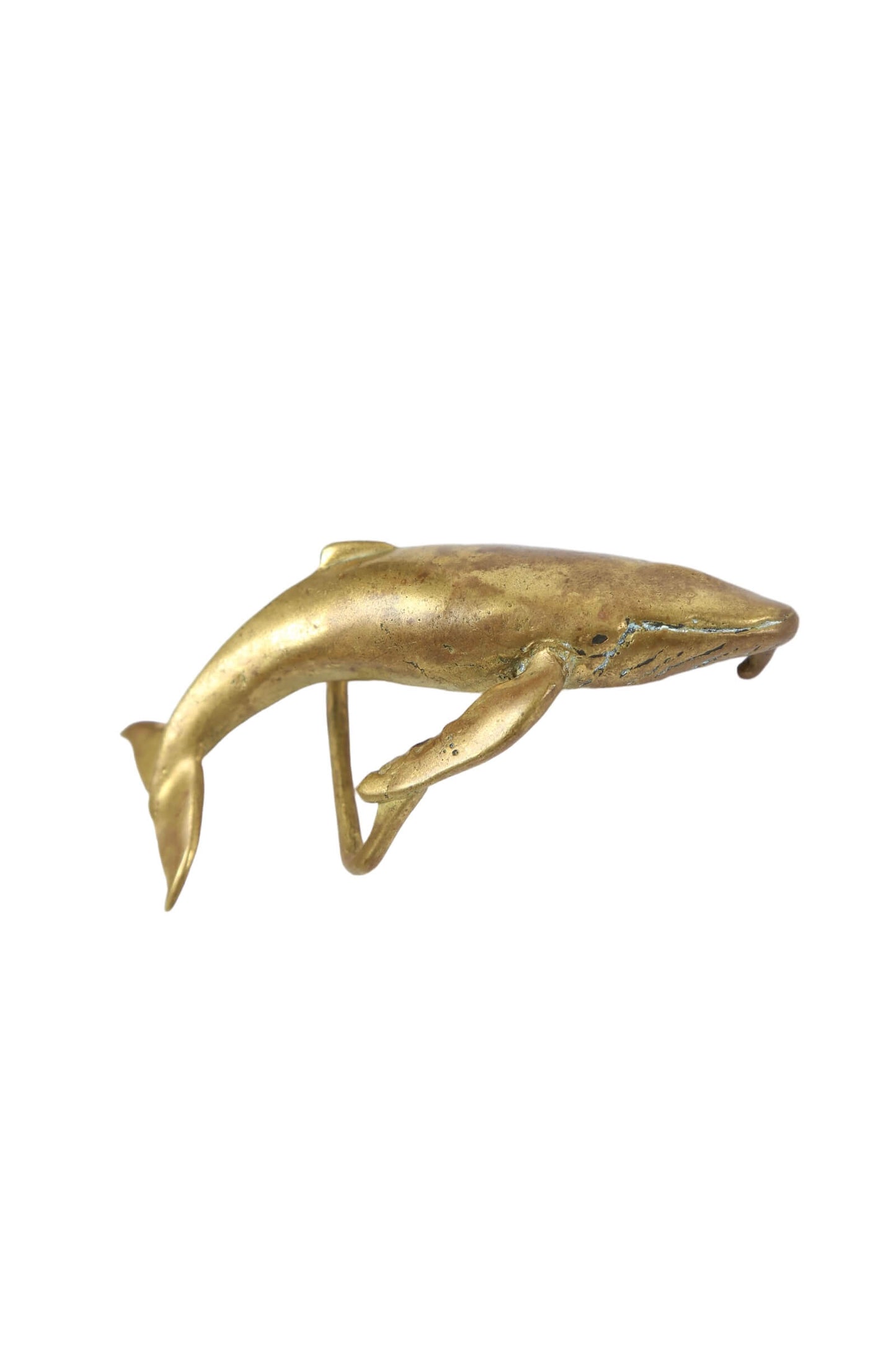 1960's Brass Whale Belt Buckle