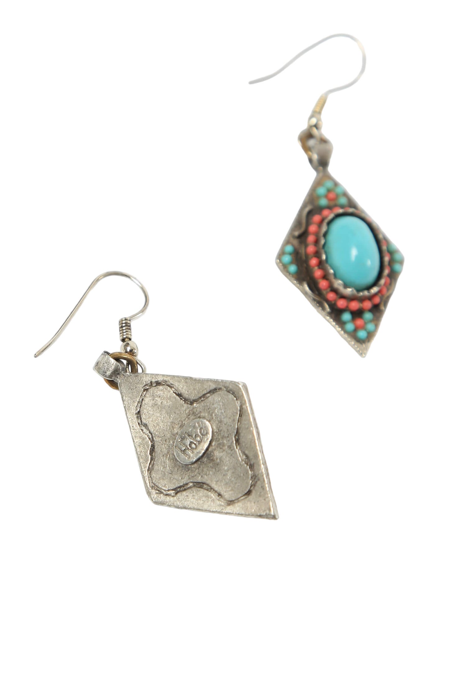 1970's Hobé Faux Turquoise Earrings