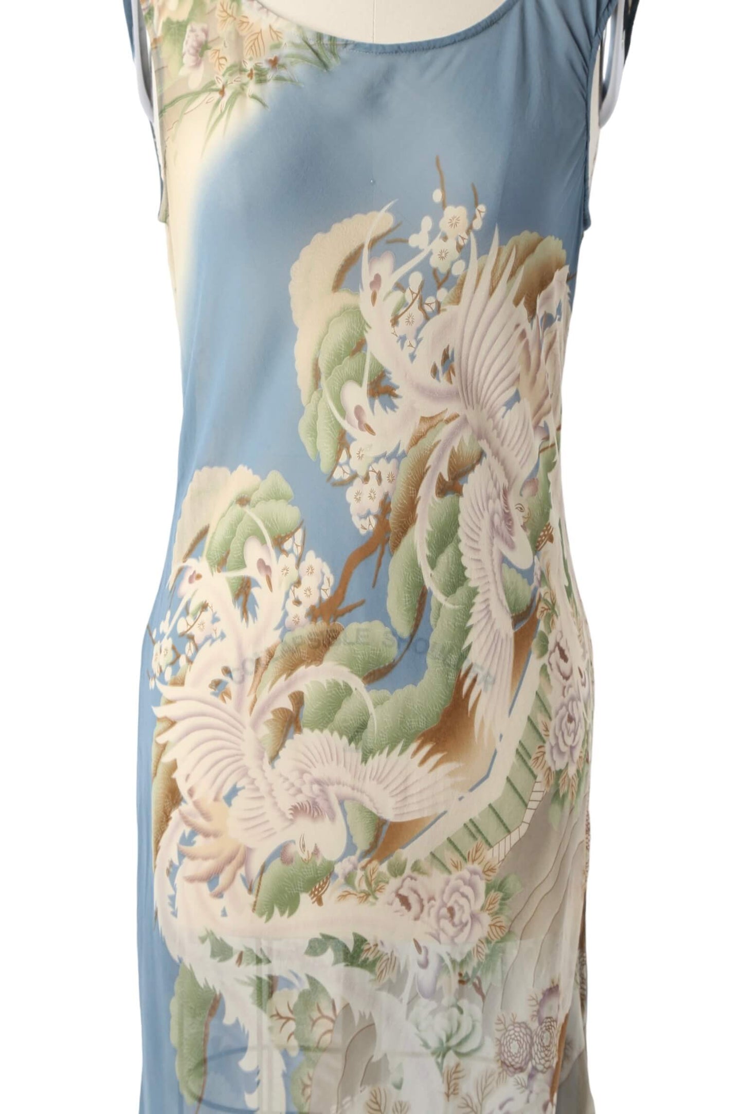 1990's Silk Citron Dress