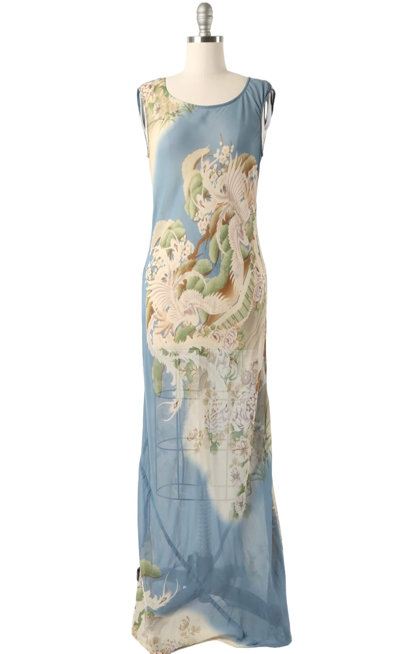 1990's Silk Citron Dress