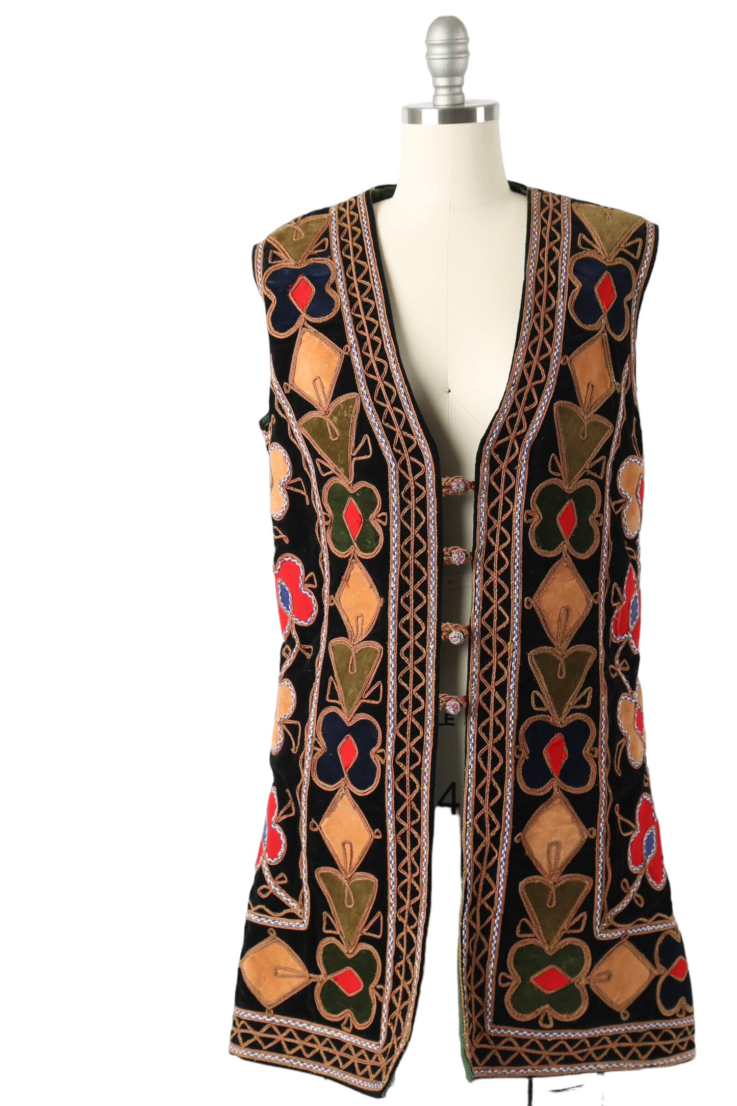 1960's Appliqué Afghani Vest