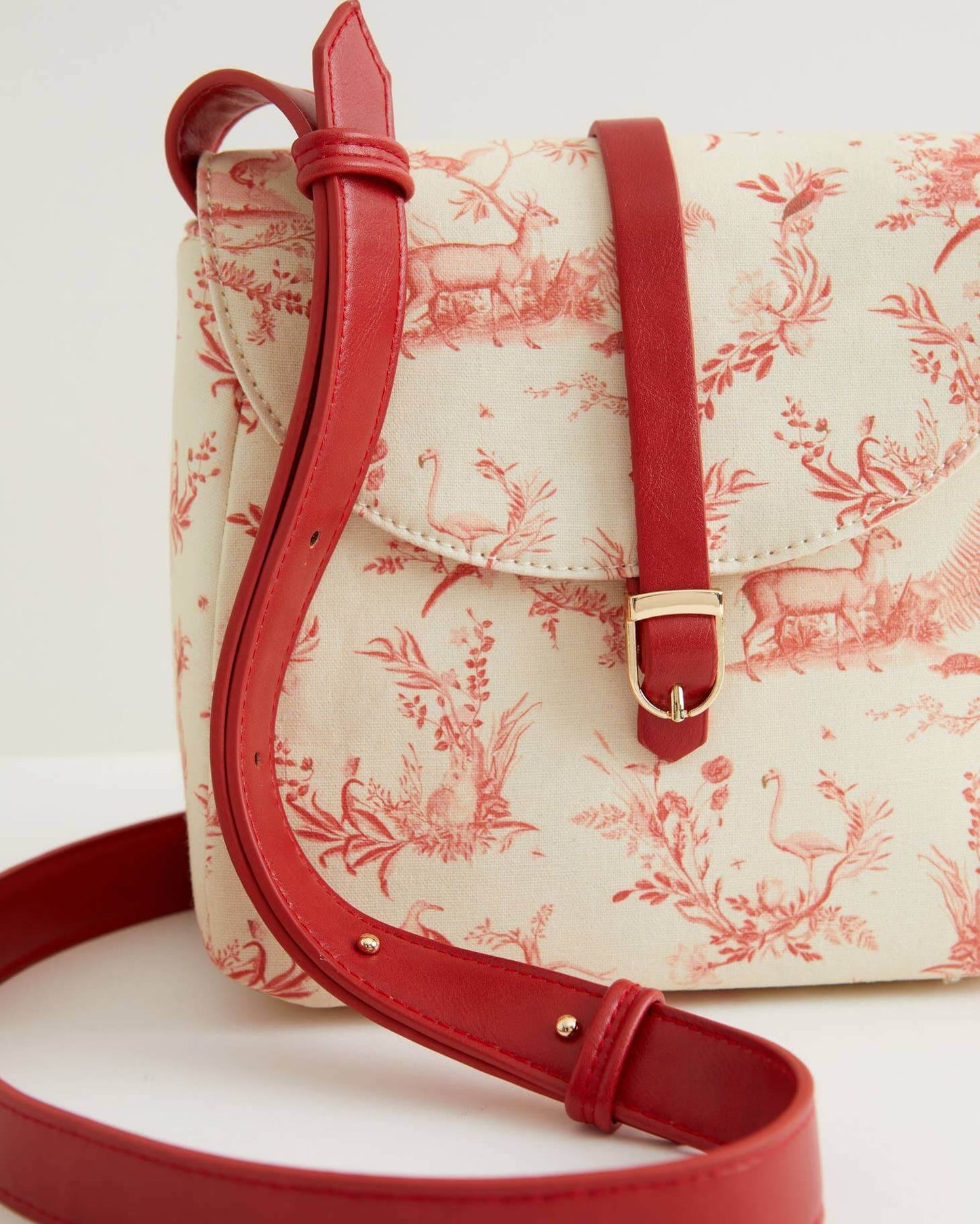 Toile de Jouy Buckle Bag