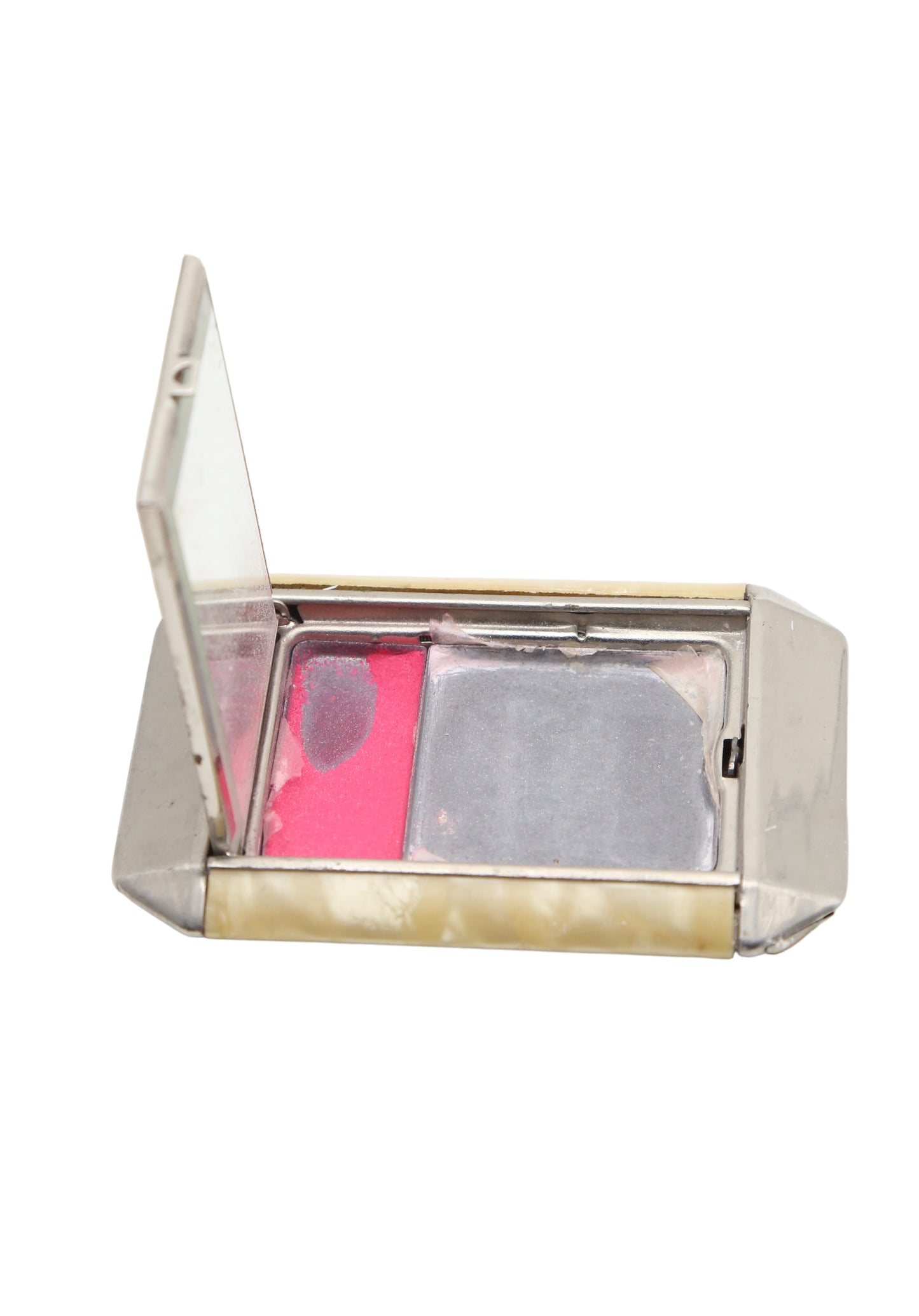 1930’s Art Deco Chrome Flip Compact