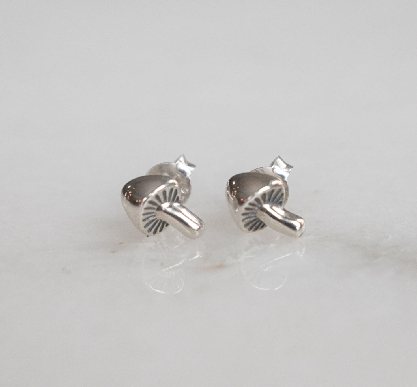 Mushroom Sterling Studs