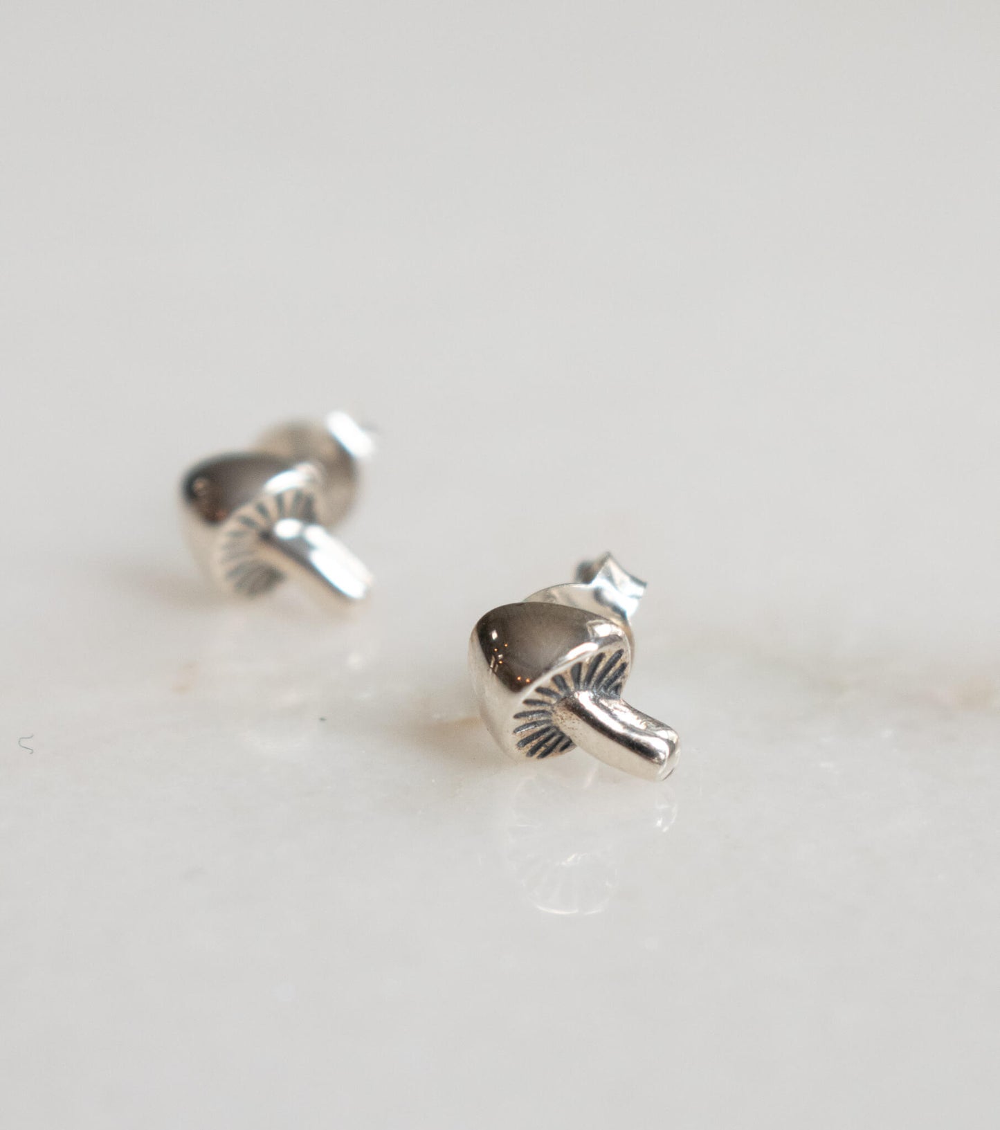 Mushroom Sterling Studs