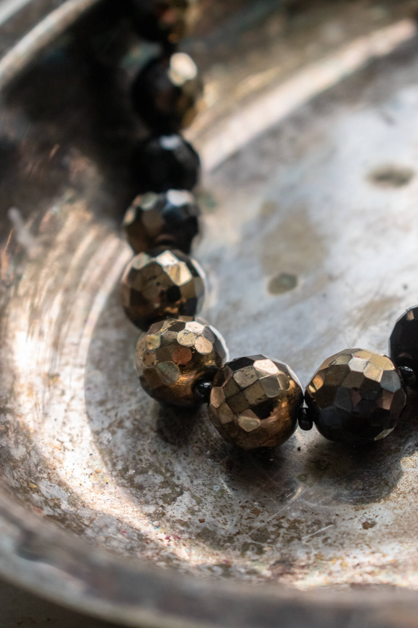 1970's West Germany Gilt Crystal Necklace