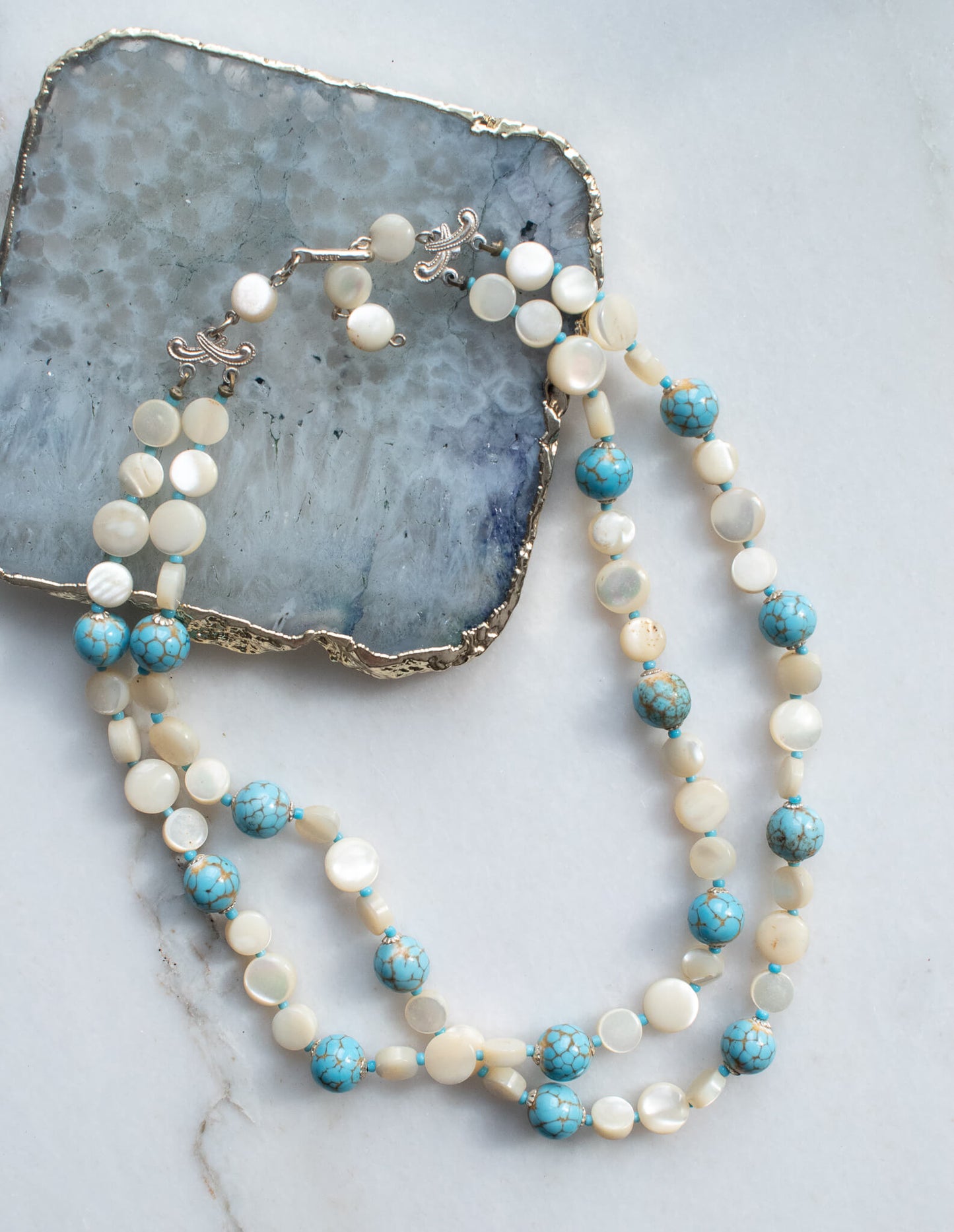 1950's Robin's Egg Necklace