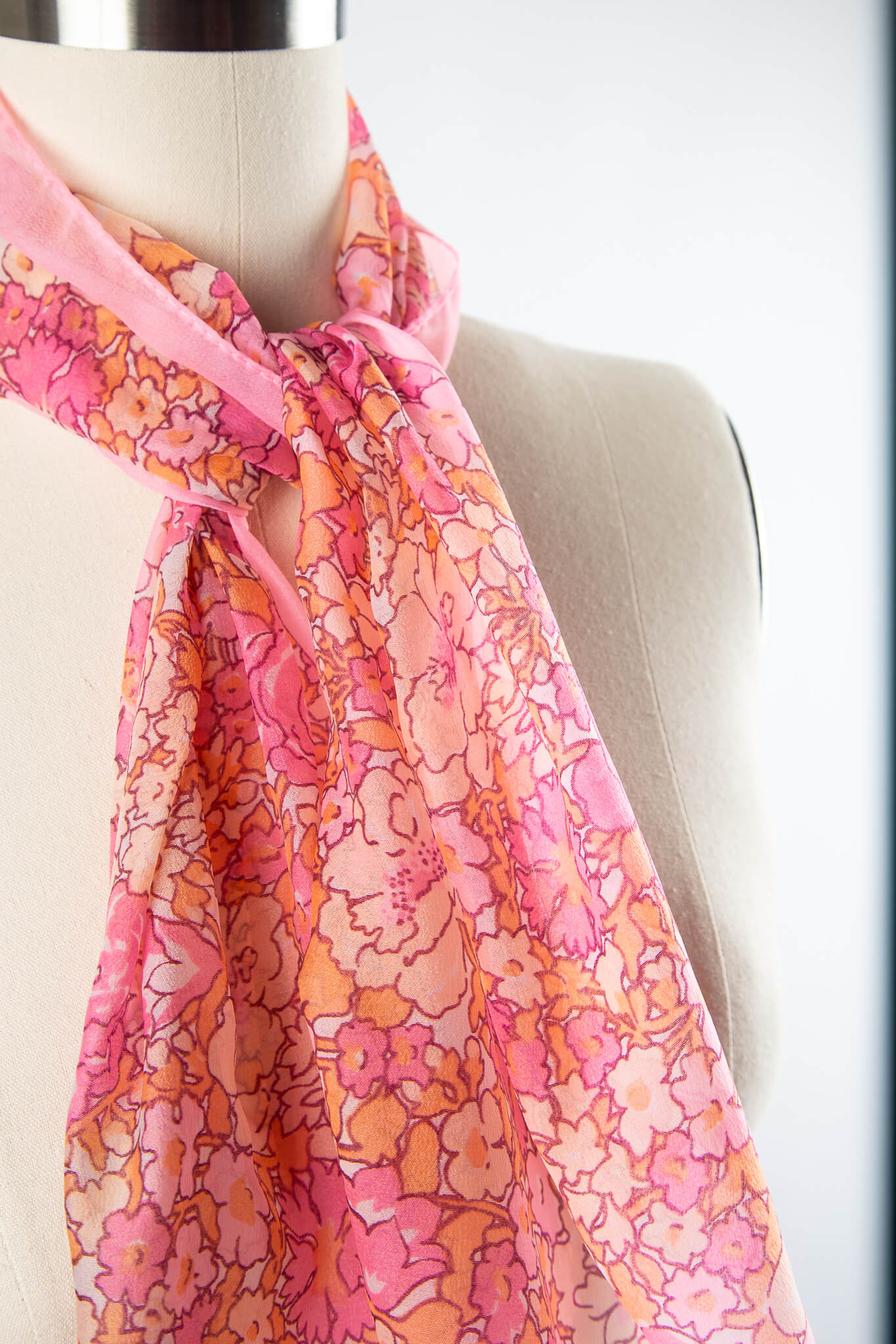 1960's Rosey Scarf