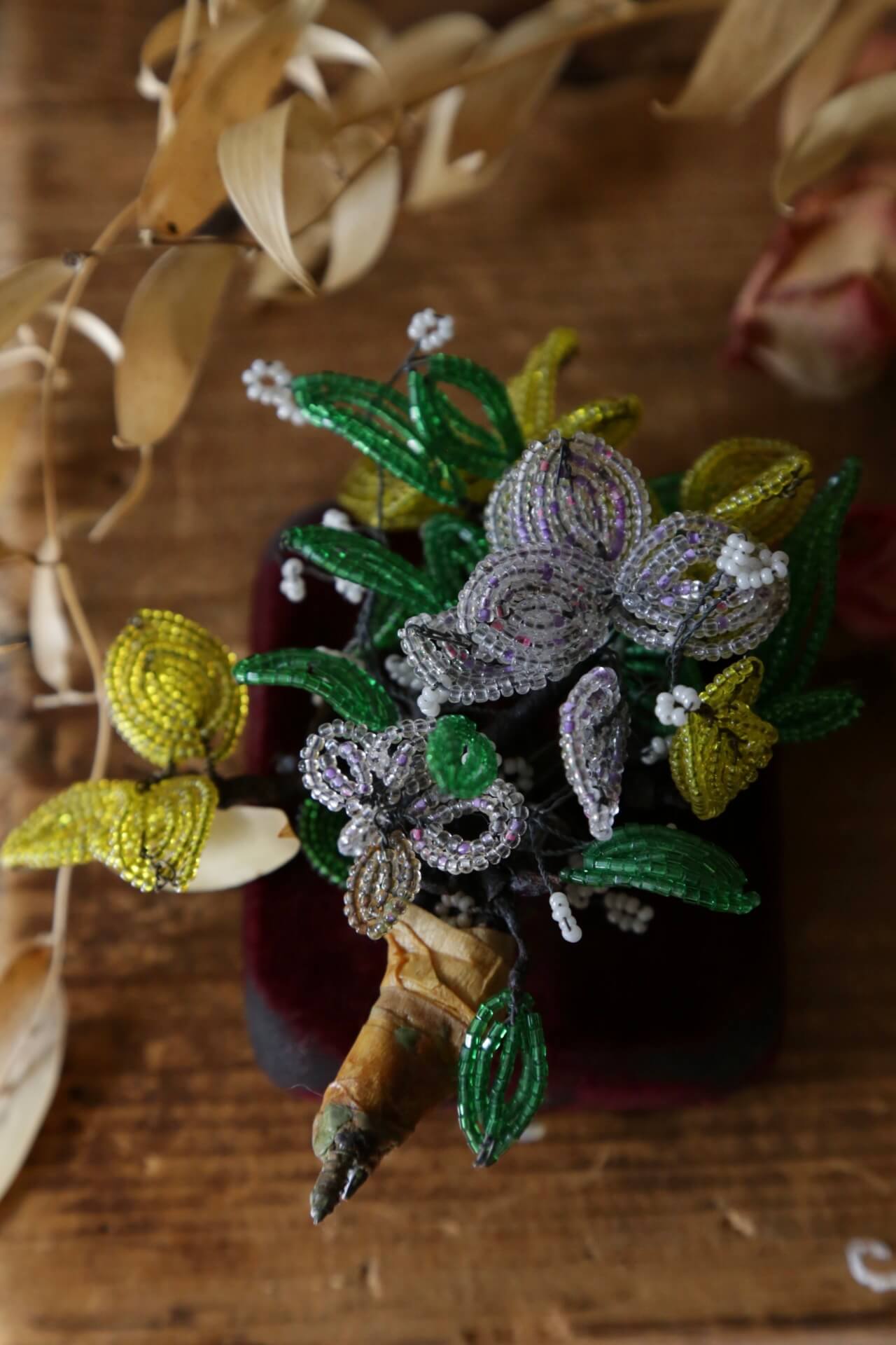1910's French Beaded Flowers