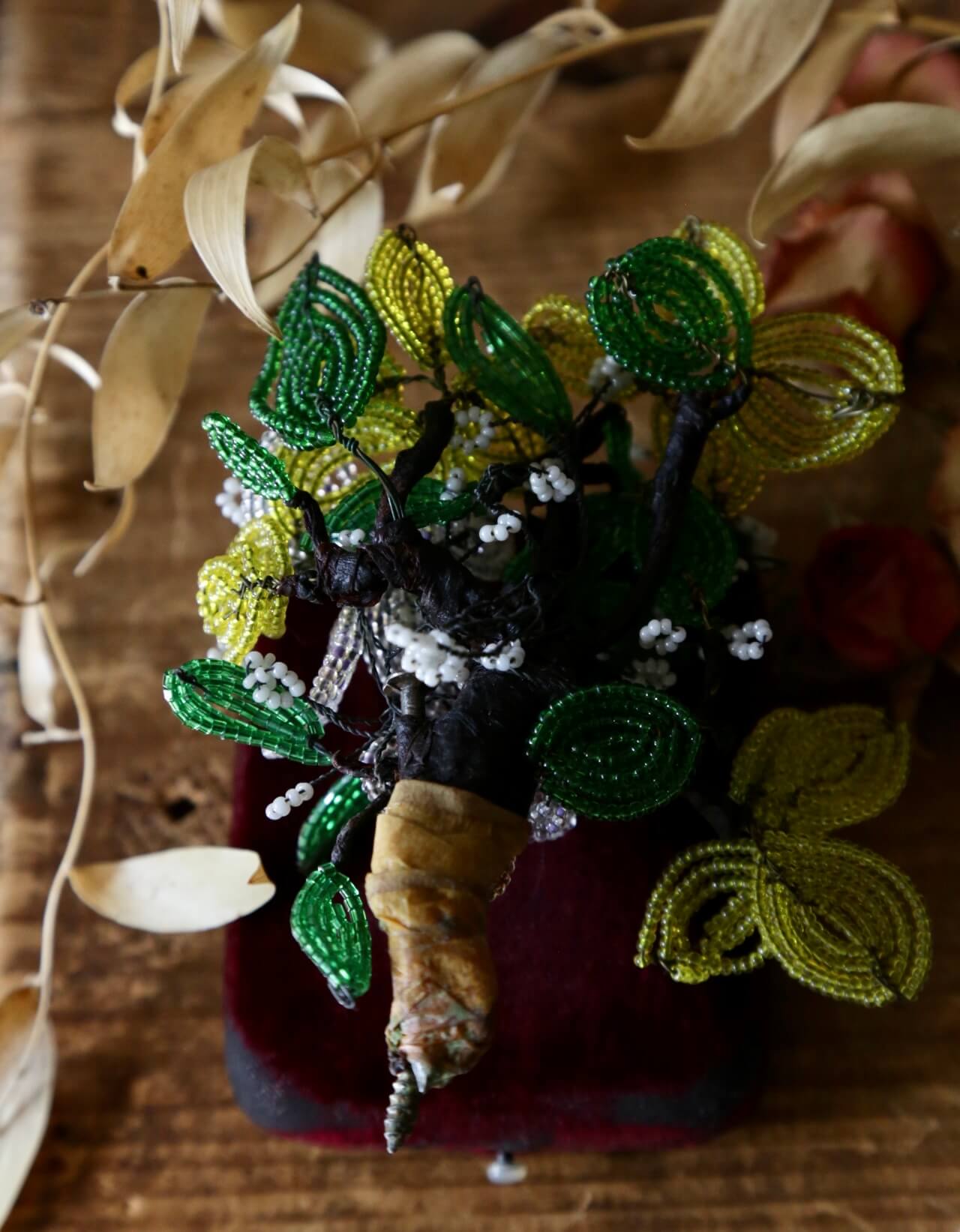 1910's French Beaded Flowers