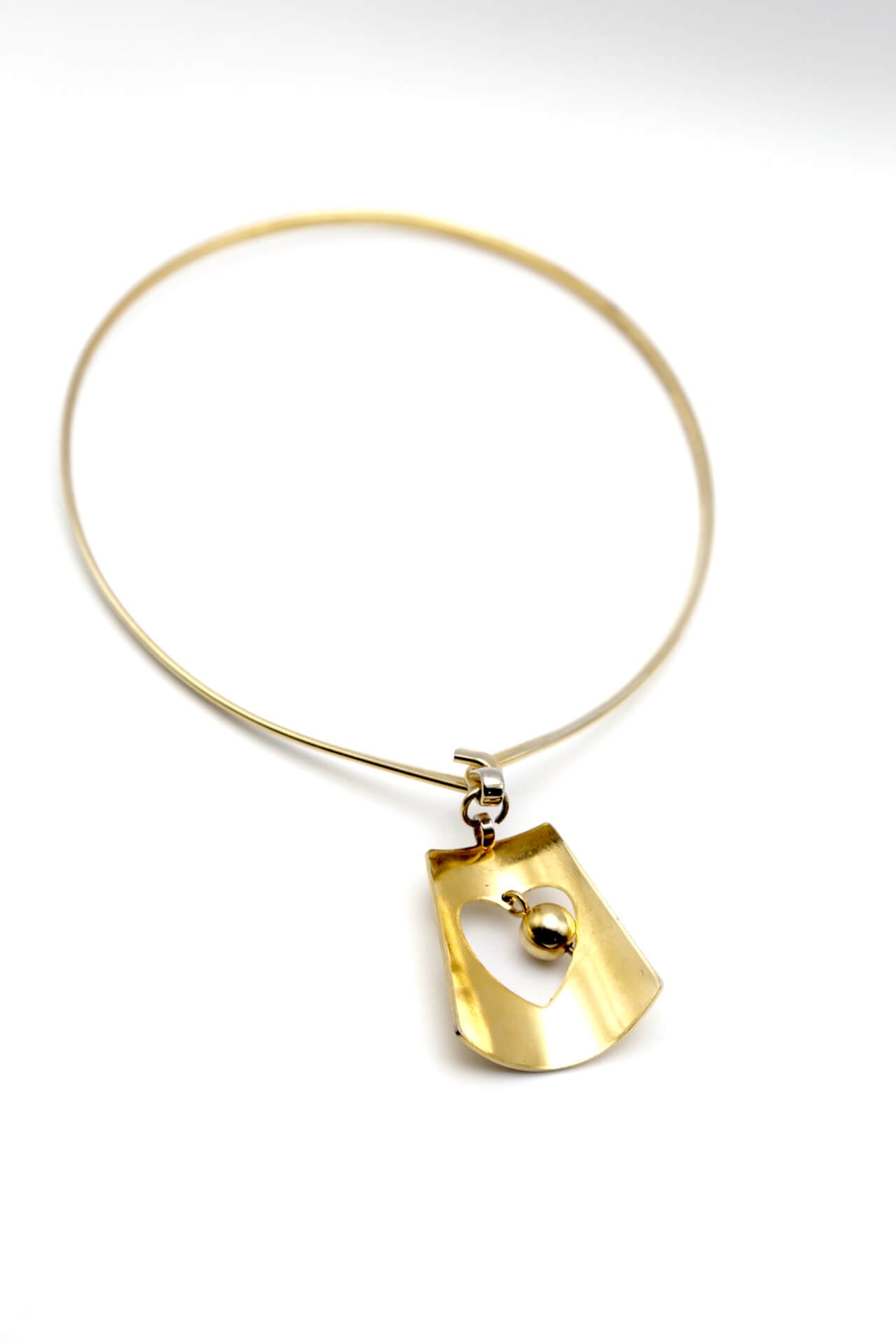 1980's Heart of Gold Necklace