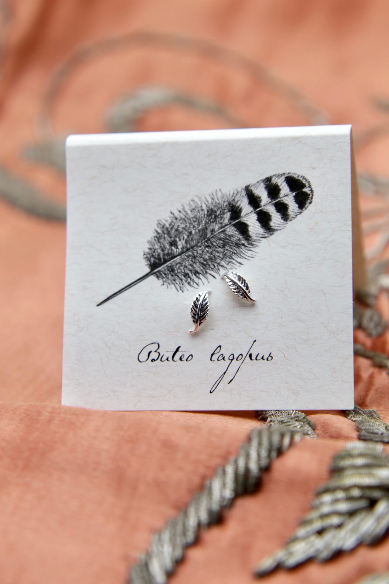 Feather Stud Earrings