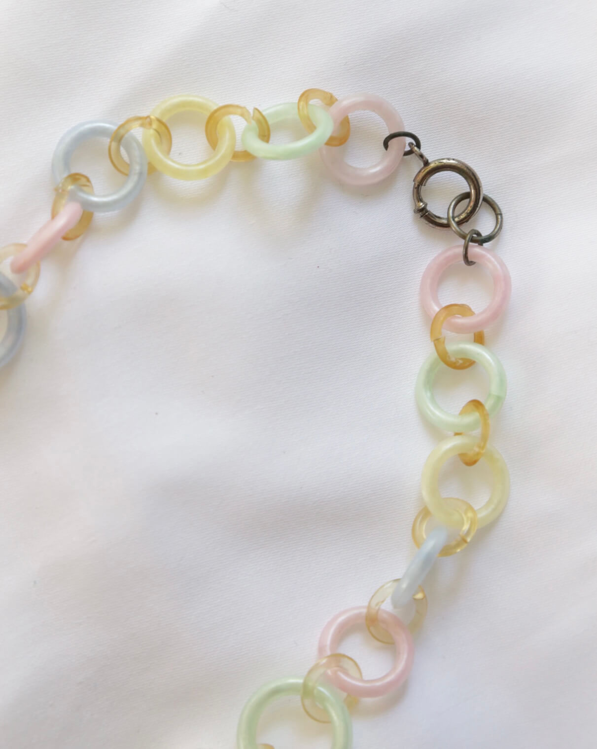 1930's Celluloid Lily Necklace