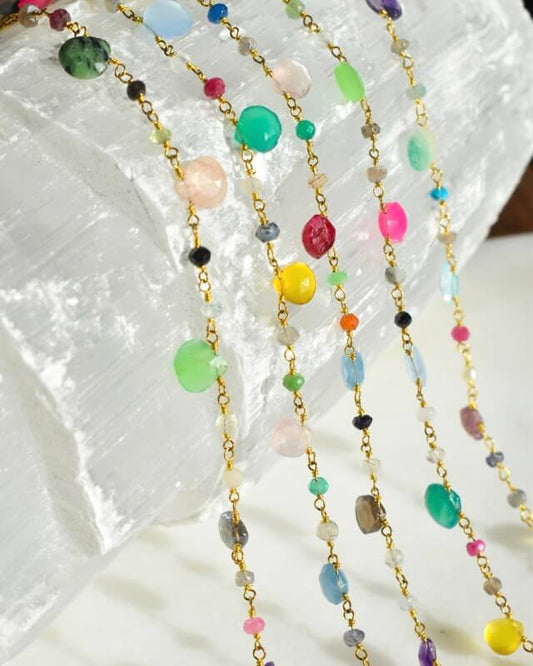 Coloré Gemstone Strand Necklace