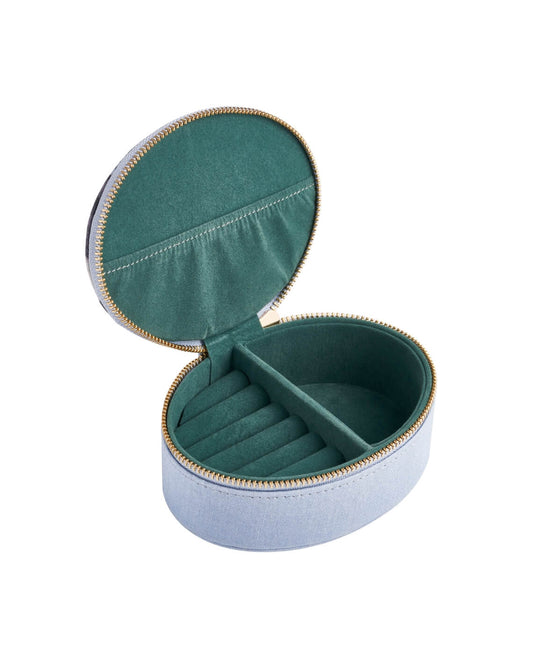 Fable Whippet Oval Jewelry Box