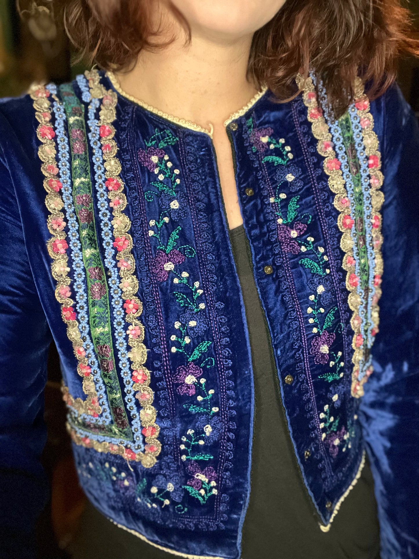 1982 Hungarian Beaded Velvet Jacket