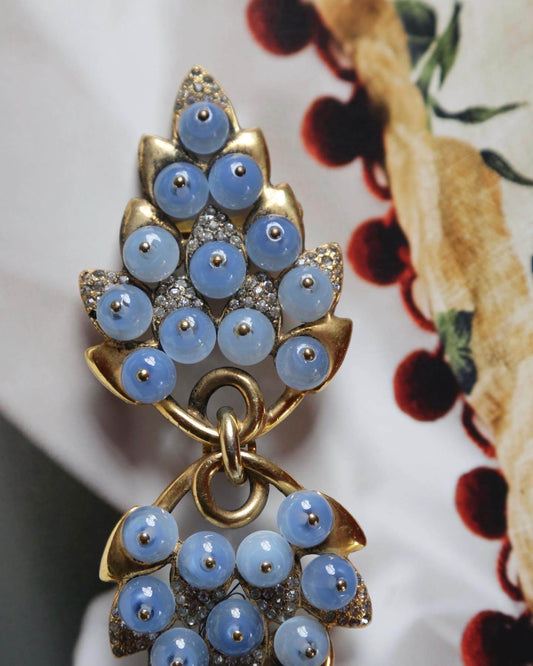 1930's Blueberry Sash Buckle