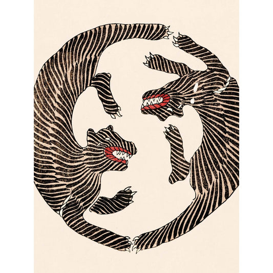 A Circle of Tigers Art Print