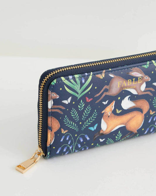 Large Hare and Fox Wallet