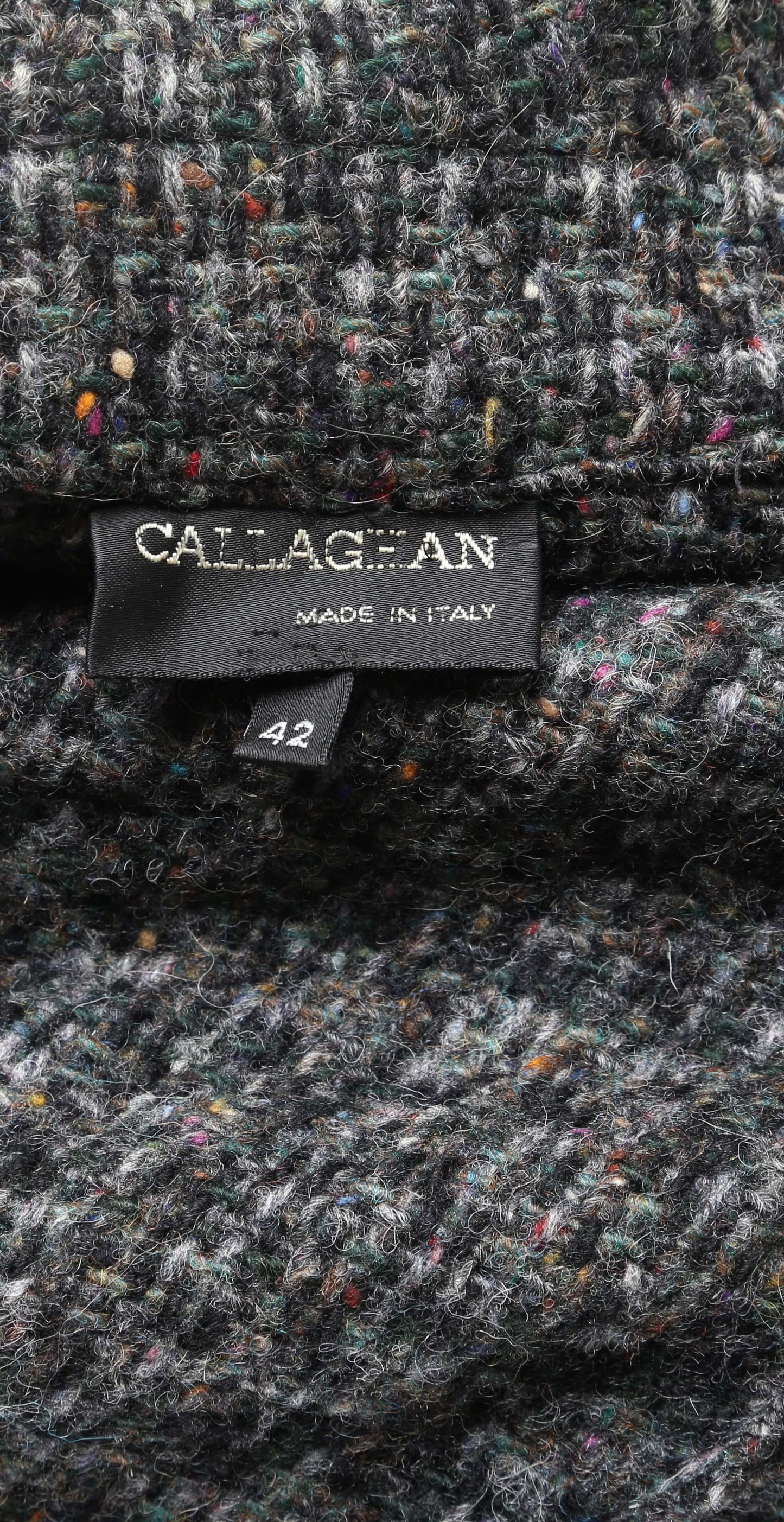 1970's Callagean Italian Wool Knit Coat