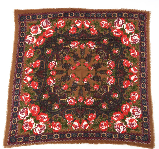 1970's Rose Garden Scarf