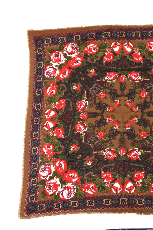 1970's Rose Garden Scarf